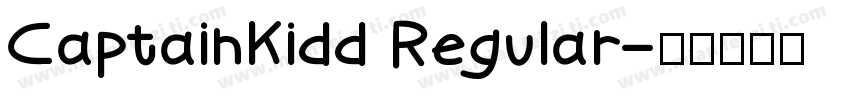 CaptainKidd Regular字体转换